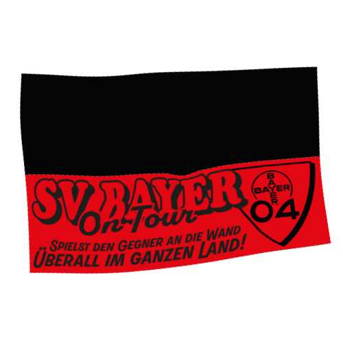 Fahne "SV Bayer on tour"